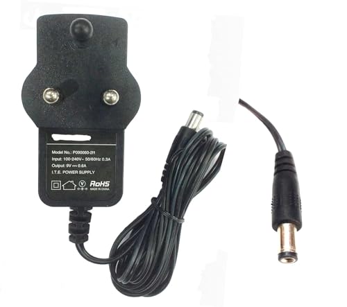9V 600Ma Power Supply Adapter Ac Input 100-240V for Tplink Dlink Router Set Top Box, CCTV, Other It Electronics Gadgets, Black